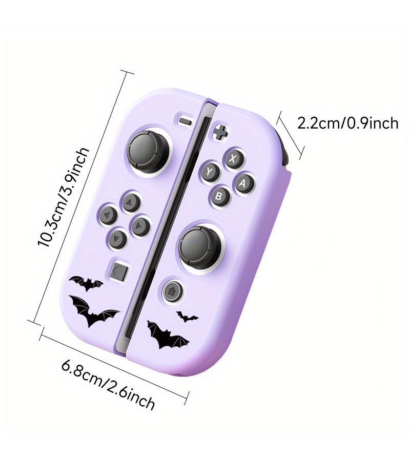 Compatible With Switch Oled Protective Case Left And Right Controller Covers TPU Soft Shell White Protective Sleeve Anti Slip Texture Lightweight Durable Comfortable Grip Scratch Resistant Multi Color Cases Gift For Boys - Image 2