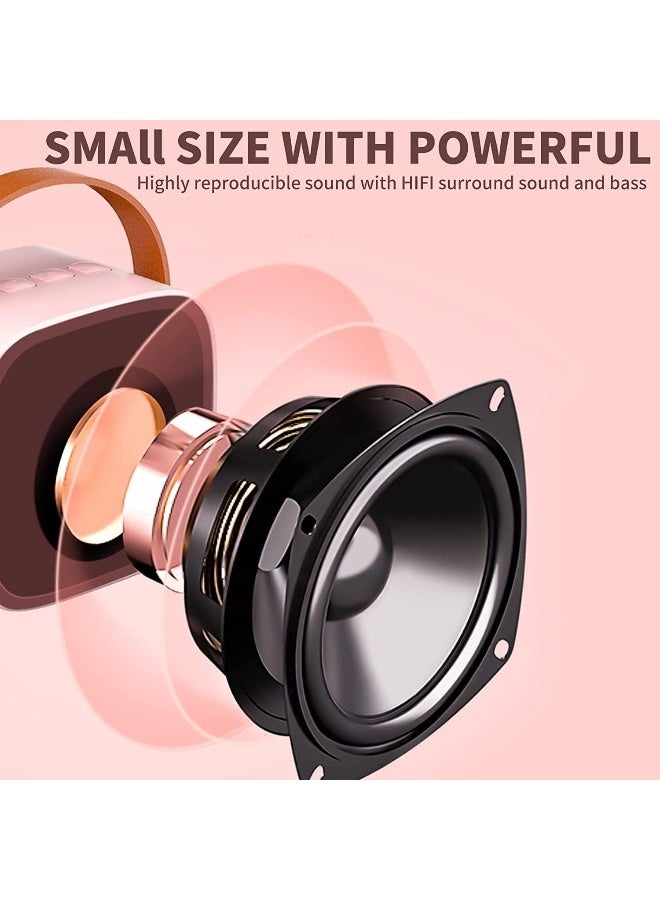 SAFENHAND Mini Karaoke Machine with Wireless Microphone, Portable Bluetooth Karaoke Speaker for Kids and Adults  - Image 2