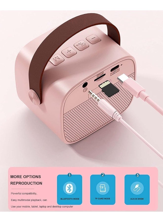 SAFENHAND Mini Karaoke Machine with Wireless Microphone, Portable Bluetooth Karaoke Speaker for Kids and Adults  - Image 3