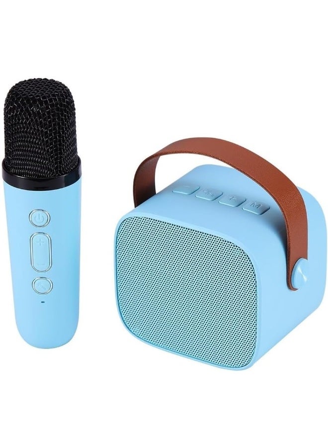 SAFENHAND Mini Karaoke Machine with Wireless Microphone, Portable Bluetooth Karaoke Speaker for Kids and Adults  - Image 1