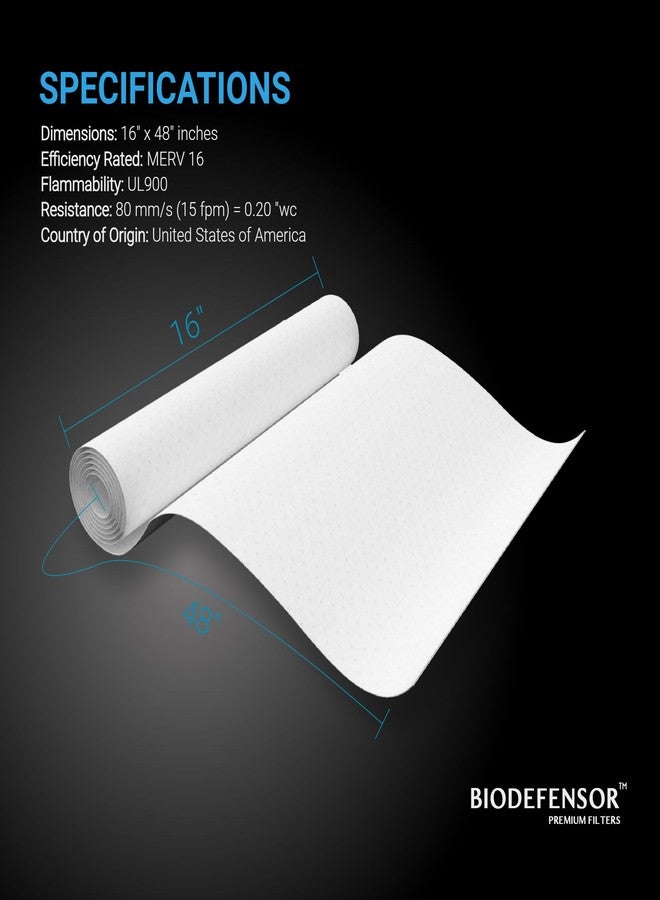 Biodefensor MERV 16 Air Filter Material Roll - Made in USA - DIY Filtration Projects - Image 5