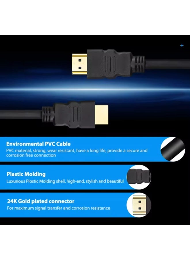 High‑Speed HDMI Cable – 4K@60 Hz, 18 Gbps, Gold‑Plated Connectors, 2 m - Image 5