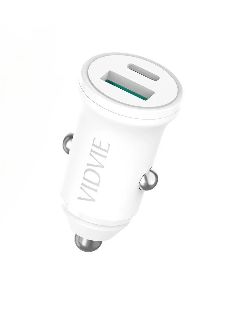 شاحن سيارة سريع صغير الحجم CC532 مع منافذ USB ونوع C
