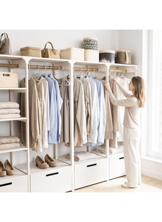 Utopia Home - Plastic Hangers 50 Pack - Space Saving Clothes Hanger - Durable and Strong Closet Organizers and Storage Makes It Ideal Stocking Stuffers or Apartment or Dorm Room Essentials (White) - Image 5