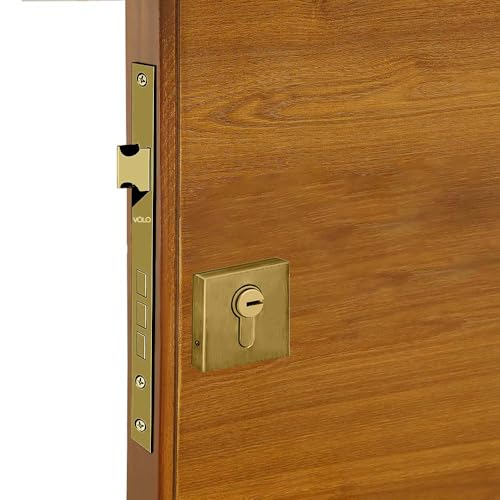 Volo Cylinder Lock – Brass Cylinder Compatible with Mortise Lock Systems for Home, Office, and Commercial Use (80MM Cylinder with Key (Antique)) - Image 3