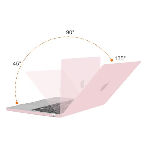 MOSISO Compatible with MacBook Air 13 inch Case 2025 2024 2023 2022 M4 A3240 M3 A3113 M2 A2681, Plastic Hard Shell&Keyboard Cover&Screen Film&Pouch for MacBook Air 13.6 inch Case, Baby Pink - Image 4