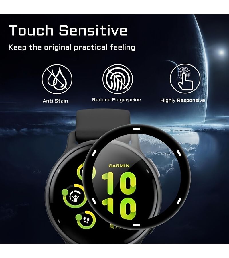 3 Pcs Screen Protector Film With 3D Curved Edges For Garmin Vivoactive 5 - Image 2
