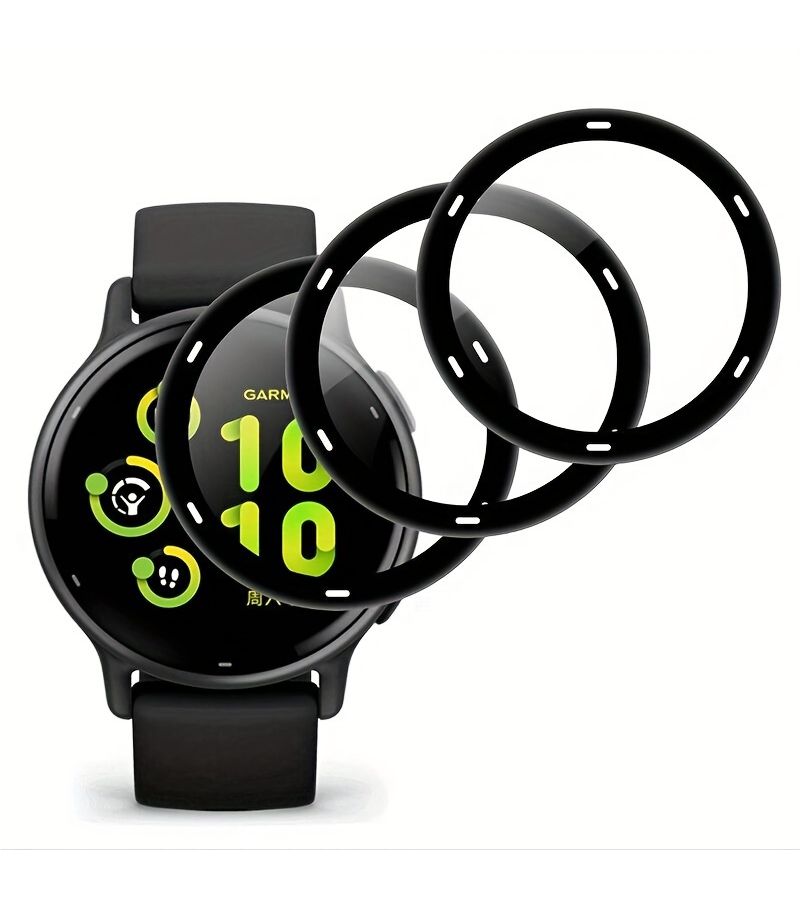 3 Pcs Screen Protector Film With 3D Curved Edges For Garmin Vivoactive 5 - Image 1