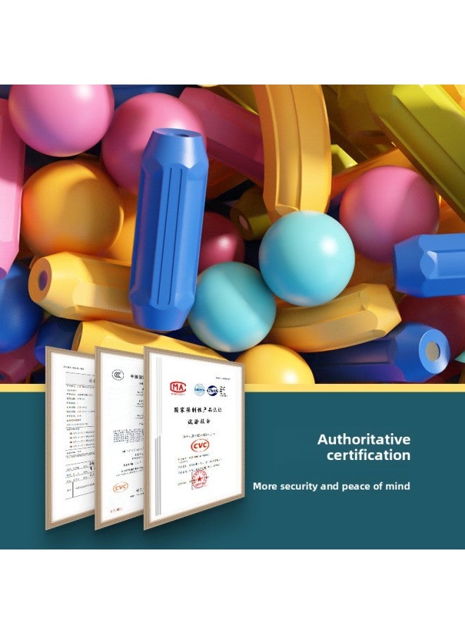 Varied Magnetic Bar Children's Building Blocks Assembled Educational Baby Gift Magnet 2 Years Old Boys And Girls 4 Toys-Color:【236 Large Storage Box】 Large Number Upgrade Strong Magnetic Rod/not Easy To Fall Apart - Image 4