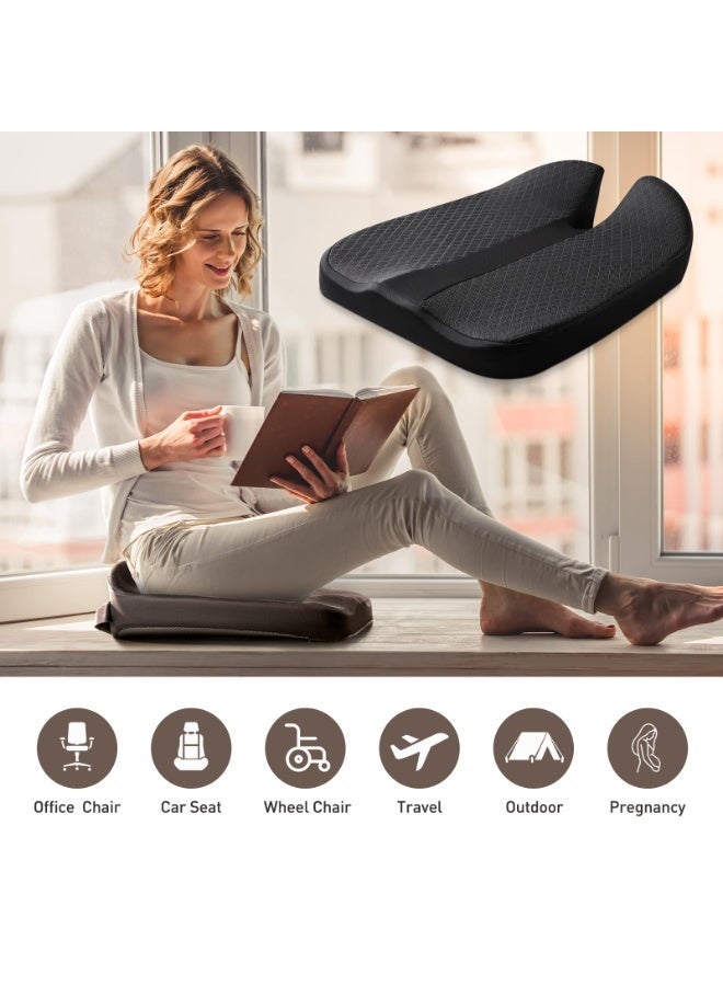 2024 Upgraded Foam Car Seat Cushion Pad, Heightening Wedge for Tailbone and Lower Back Pain Relief, Driving, Truck, Office Chair - Image 4