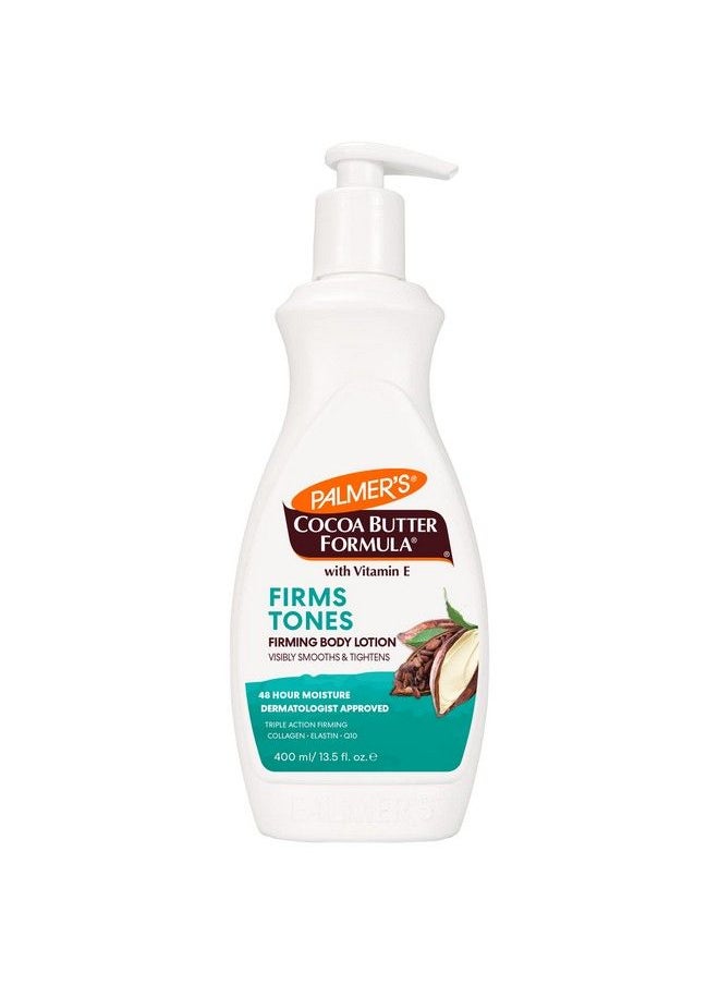 PALMER'S - Cocoa Butter Formula Skin Firming Body Lotion Toning & Tightening Cream With Q10 Collagen & Elastin Pump Bottle 13.5 Oz. - Image 1