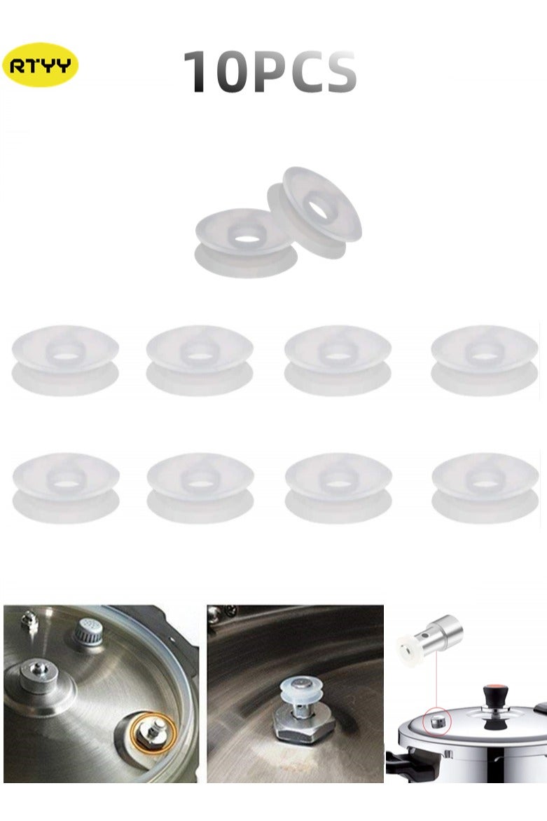 RTYY ١٠ قطع غيار سيليكون لقدر الضغط الكهربائي، مانع تسرب عائم لقدر الضغط الكهربائية، قطع غيار لقدر الضغط، وسادات مانع تسرب سيليكون لقدر الضغط الكهربائية، حشية عائمة - Image 1