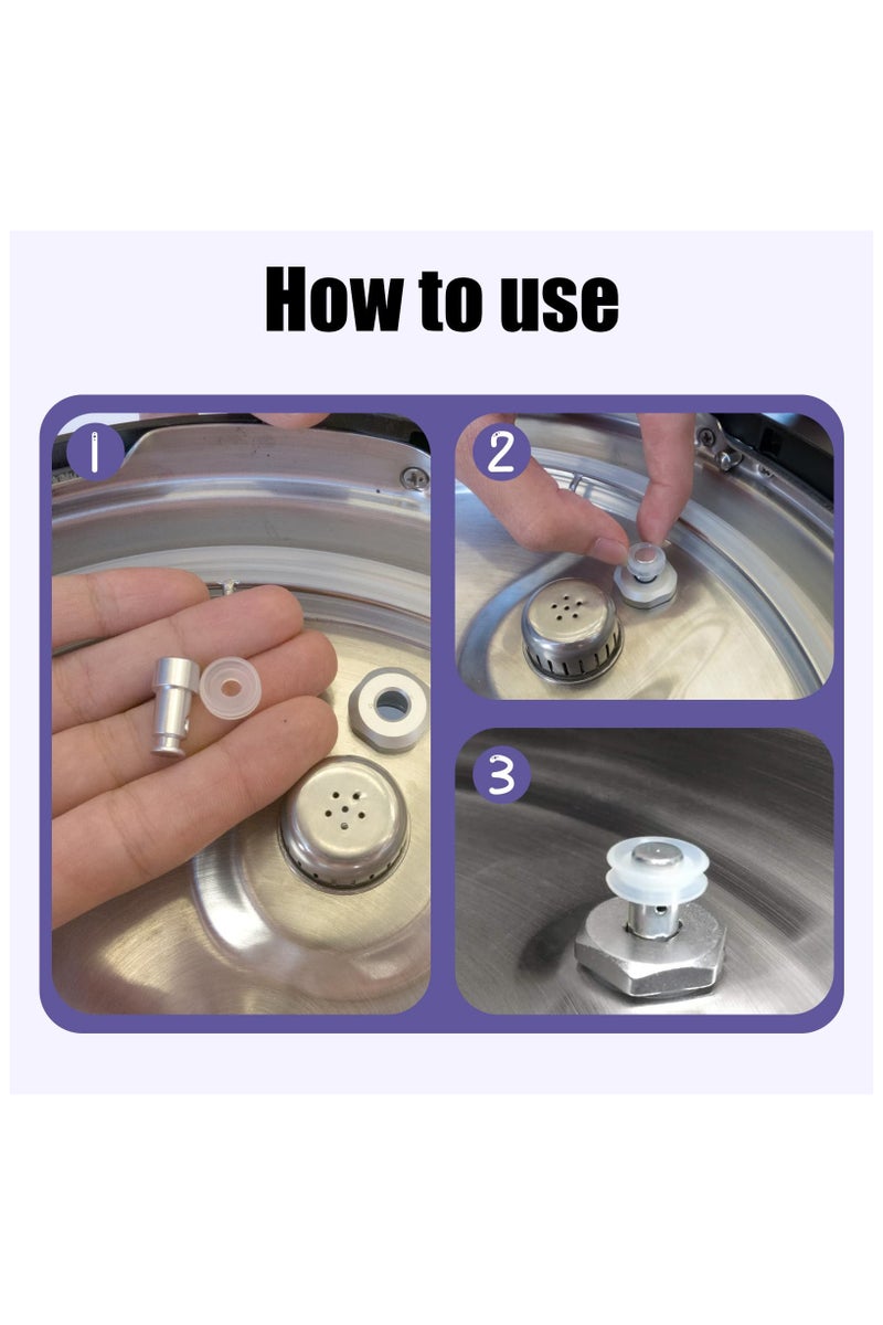 RTYY ١٠ قطع غيار سيليكون لقدر الضغط الكهربائي، مانع تسرب عائم لقدر الضغط الكهربائية، قطع غيار لقدر الضغط، وسادات مانع تسرب سيليكون لقدر الضغط الكهربائية، حشية عائمة - Image 2