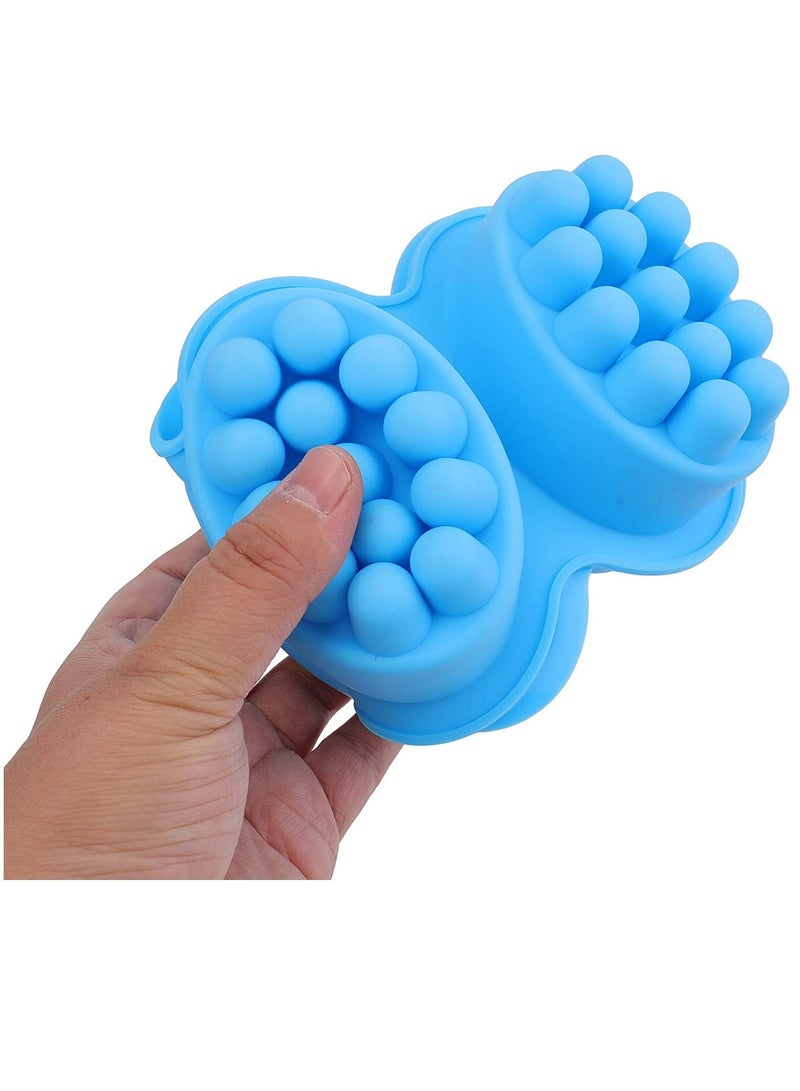 KASTWAVE Silicone Massage Bar Soap Molds, Cavity Silicone Massage Molds, Nonstick & BPA Free, Handmade Soap Molds for Soaps Making(4 Pack) - Image 3