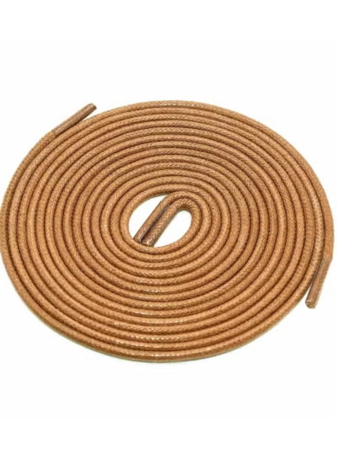 3 pairs of waxed round laces (Brown) - Image 2