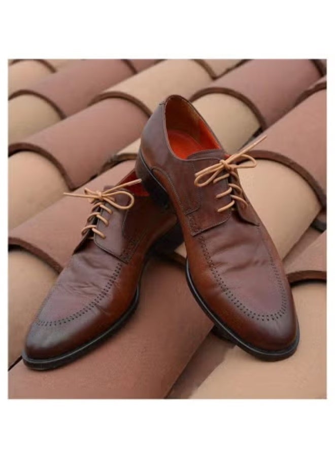 3 pairs of waxed round laces (Brown) - Image 3