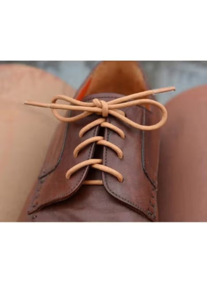 3 pairs of waxed round laces (Brown) - Image 4