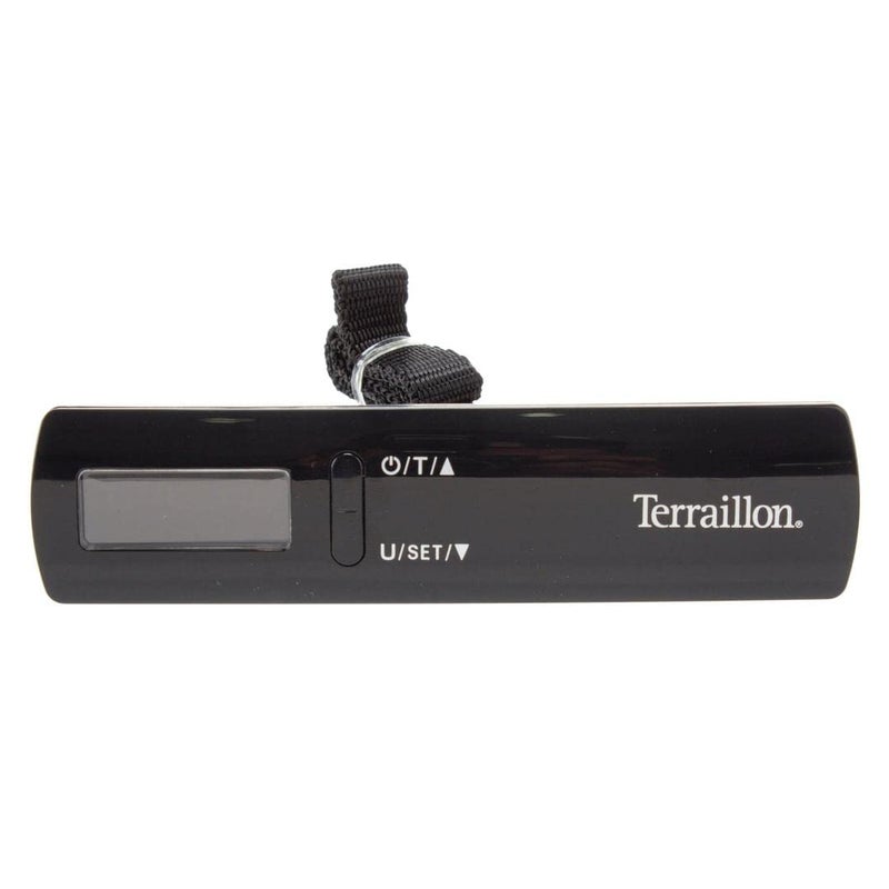 Terraillon Luggage Scale with Fastening Strap 50 kg, Black, Travel Scale with Fastening Strap - Image 1