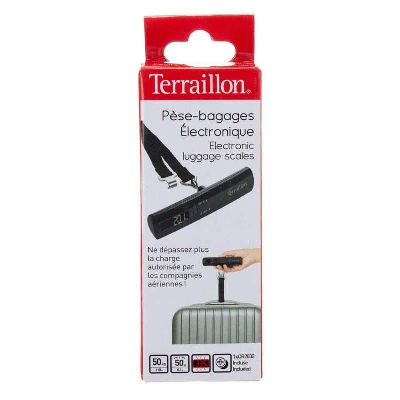 Terraillon Luggage Scale with Fastening Strap 50 kg, Black, Travel Scale with Fastening Strap - Image 5