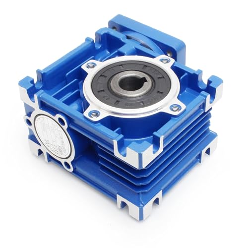 CNCTOPBAOS NMRV30 Worm Gearbox Speed Reducer NMRV030 Worm Gear Reducer Speed Ratio 20:1 RV30 Square Type for Nema23 Stepper Motor Output Hole 14mm Shaft NMRV-030 - Image 5
