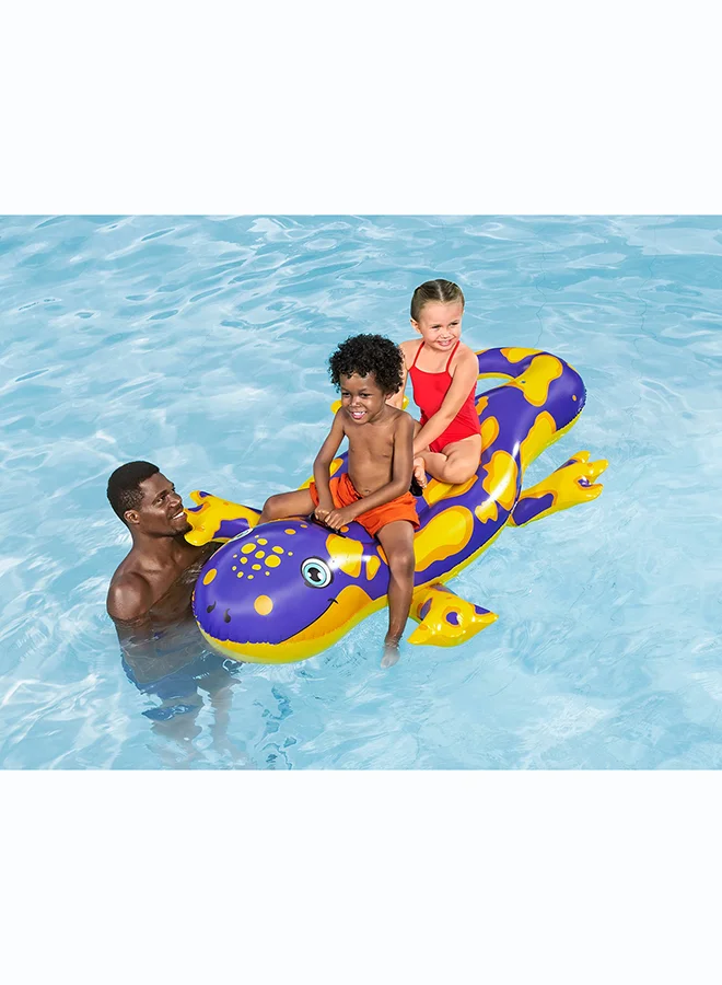 بست واي Bestway, 3" x 46.5"/ Splashin' Salamander Ride-On Inflatable Outdoor Water Play Toy for Kids and Families, Durable Premium Quality Material, Easy Inflate and Deflate Design, Pool Beach Garden Summer Fun Activity, 6'