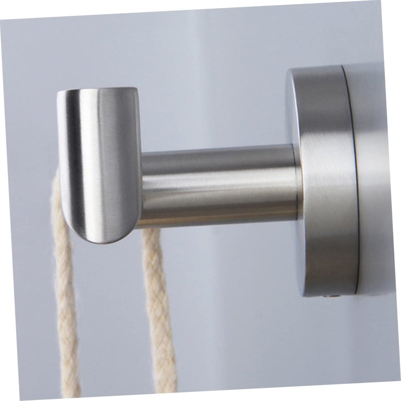 Stainless Steel Double Towel Hook Wall Mounted For Bathroom Kitchen Door - Image 3