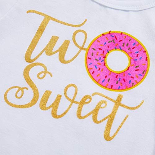 Viworld Toddler Baby Girls Tutu Skirt Set Two Sweet Long Sleeve T-Shirt + Tulle Dress Outfits with Headband (White5, 2 Years) - Image 3