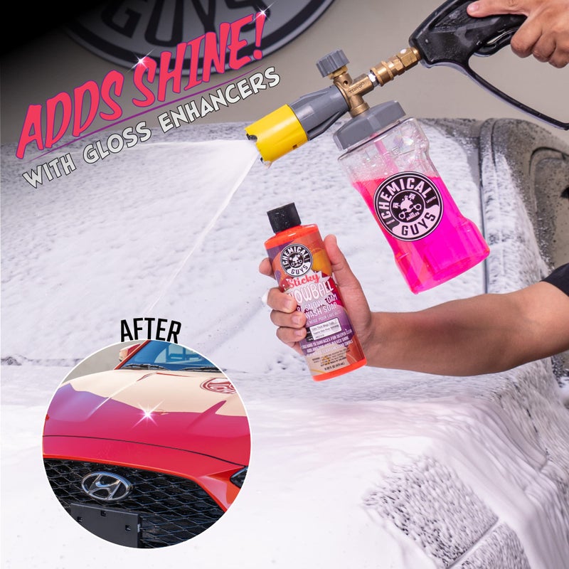 Chemical Guys CWS215 Sticky Snowball Ultra Snow Foam Car Wash Soap (Works with Foam Cannons, Foam Guns or Bucket Washes) for Cars, Trucks, Motorcycles, RVs & More 128 fl oz (1 Gallon) Cherry Scent - Image 4