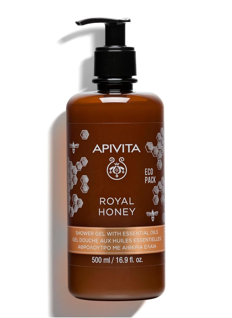 Apivita Royal Honey Shower Gel Body Wash 500ml - An Opulent Shower Gel with Honey & Essential Oils - A Shower Body Wash that Gently Cleanses & Soothes Dry Skin - Promotes Relaxation - pzsku/Z95A03610C32B83E414DEZ/45/_/1740542014/4e367ffd-b635-4815-9525-65890373aa30