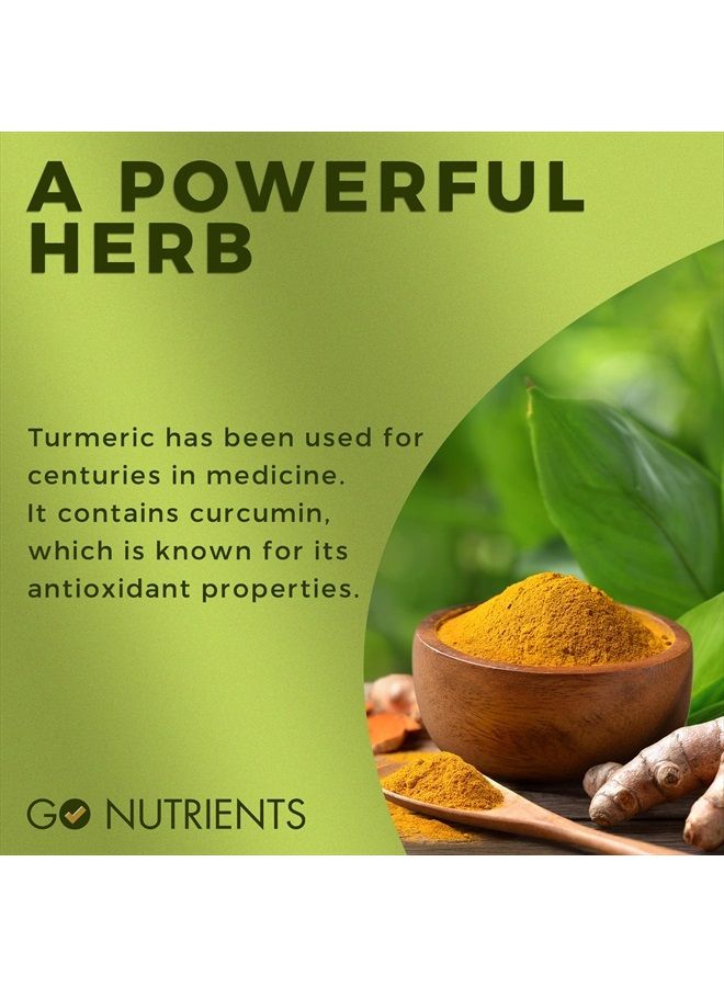 Go Nutrients Turmeric Ease - Healthy, & Easy-to-Take Liquid Turmeric Extract with Black Pepper & Ginger, Turmeric Curcumin Liquid Extract, Daily Turmeric Drops, Turmeric Liquid Extract 60 mL - Image 4