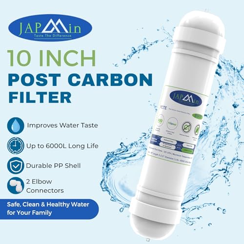 Japmin 10” Post Carbon Filter for Water Purifier | RO Water Filter for Home - 6000L Life - Image 2