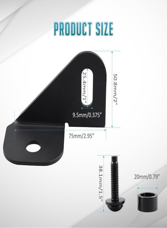 Globled Jl Antenna Mount Driver Side Cb Radio Driver'S Mounting Bracket Front Near The Hood Holder Compatible With Jeep Wrangler Jlu & Gladiator Jt 2018-2023 - Image 4