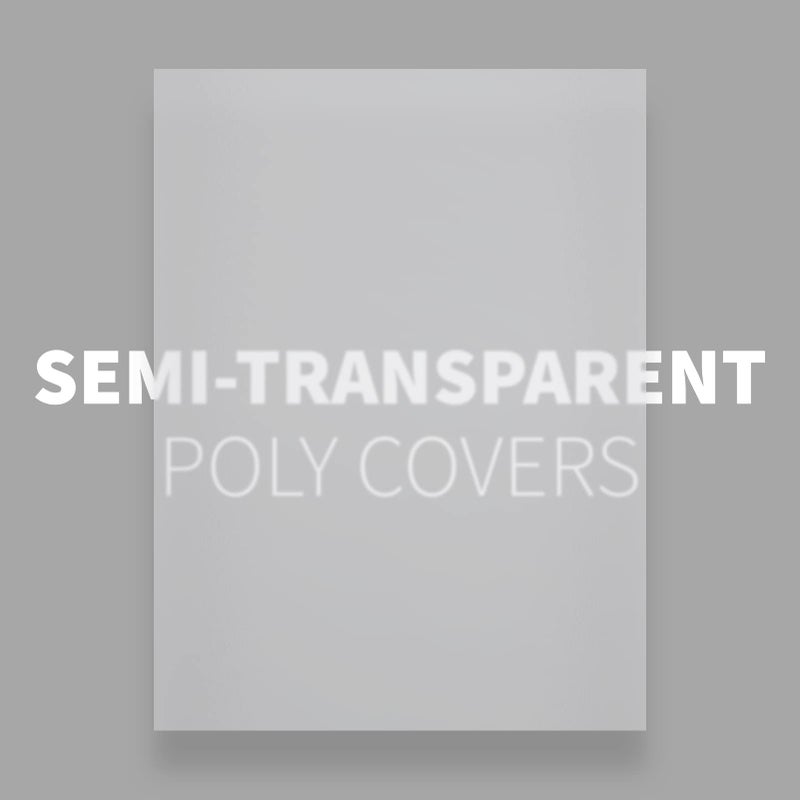 Binditek 50 Pack 20 Mil Frosted Polycover, Semi-Transparent Binding Covers, 8-1/2 x 11 Inches, Lightly Textured Sand Finish, Square Corners, Unpunched - Image 3