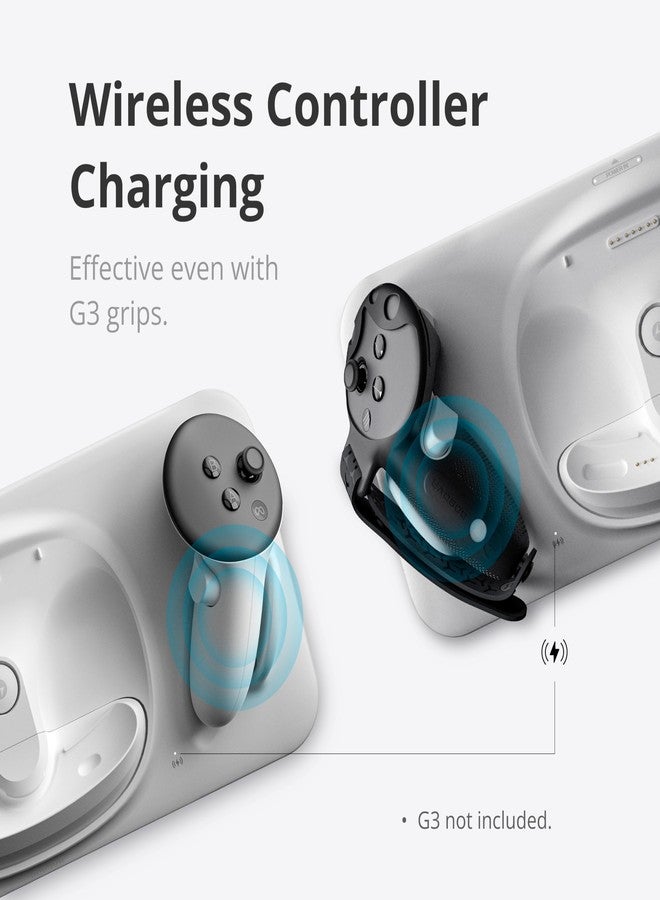 Bobovr قاعدة شحن BOBOVR D3، شحن لاسلكي لوحدة التحكم، شحن سريع B100، متوافقة مع Quest 3 - Image 2