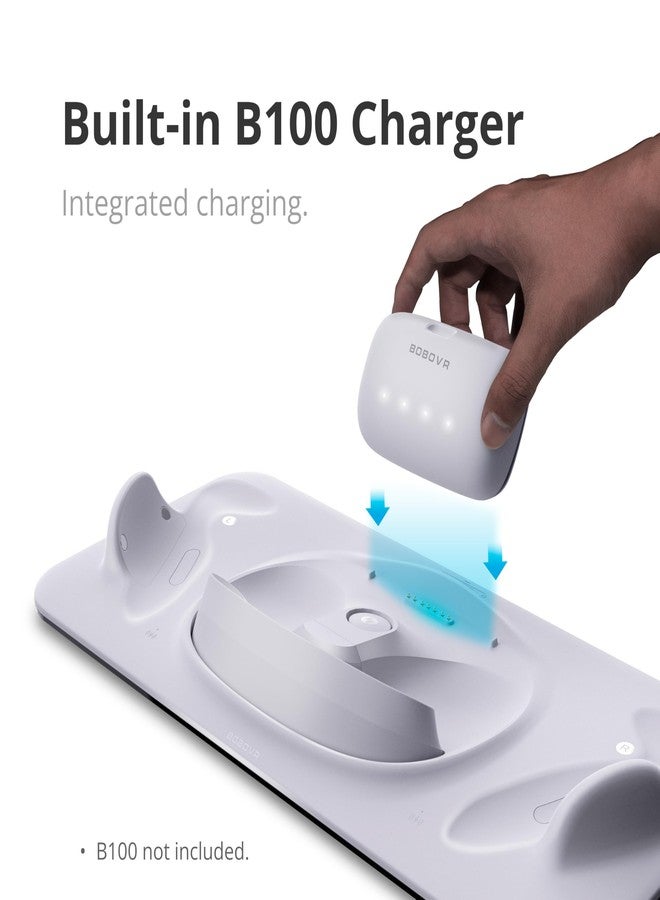 Bobovr قاعدة شحن BOBOVR D3، شحن لاسلكي لوحدة التحكم، شحن سريع B100، متوافقة مع Quest 3 - Image 3