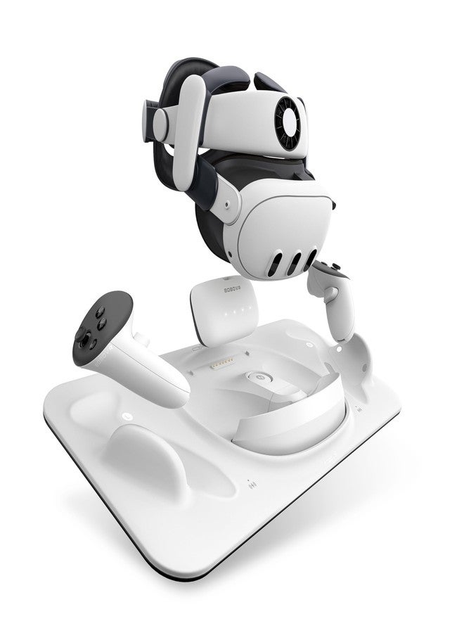 Bobovr قاعدة شحن BOBOVR D3، شحن لاسلكي لوحدة التحكم، شحن سريع B100، متوافقة مع Quest 3 - Image 1