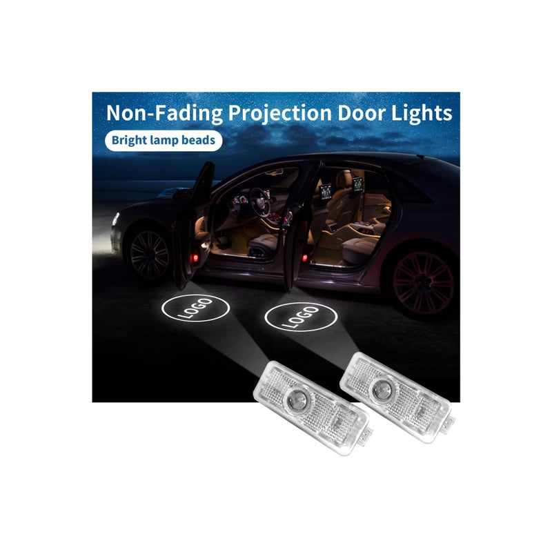 SOLARAE HD Glass Door Lights for CLA45 CLA250 E200 E400 C200 Coupe CLS45 CLS300 CLS350 CLS400 (CLA/CLS/C/E Coupe), IP67 Waterproof Puddle Lights LED Welcome Lamps Door Entry Lighting LED Puddle Lights - Image 3