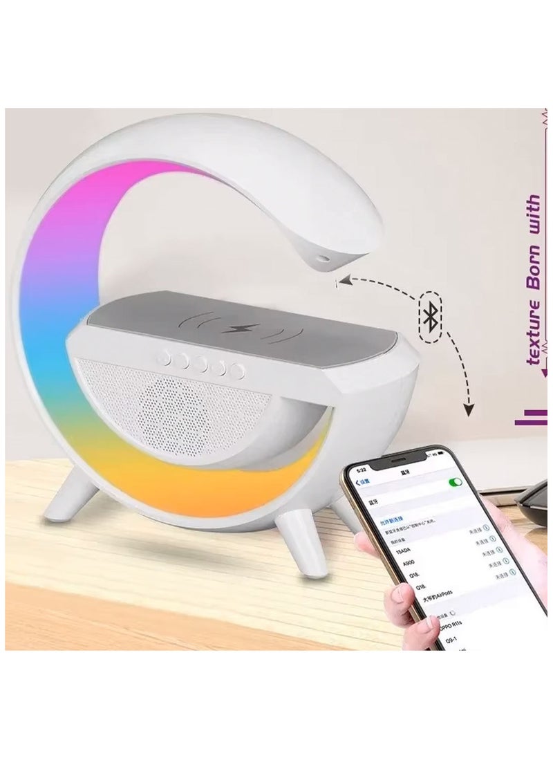 Generic Speaker with Wireless Charger, New Smart LED Light, Home Decoration Bedroom Atmosphere Lamp with Lighting  - Image 2
