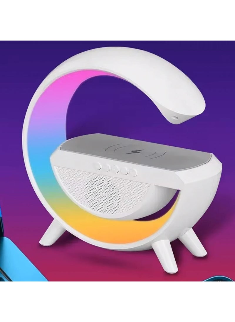 Generic Speaker with Wireless Charger, New Smart LED Light, Home Decoration Bedroom Atmosphere Lamp with Lighting  - Image 3