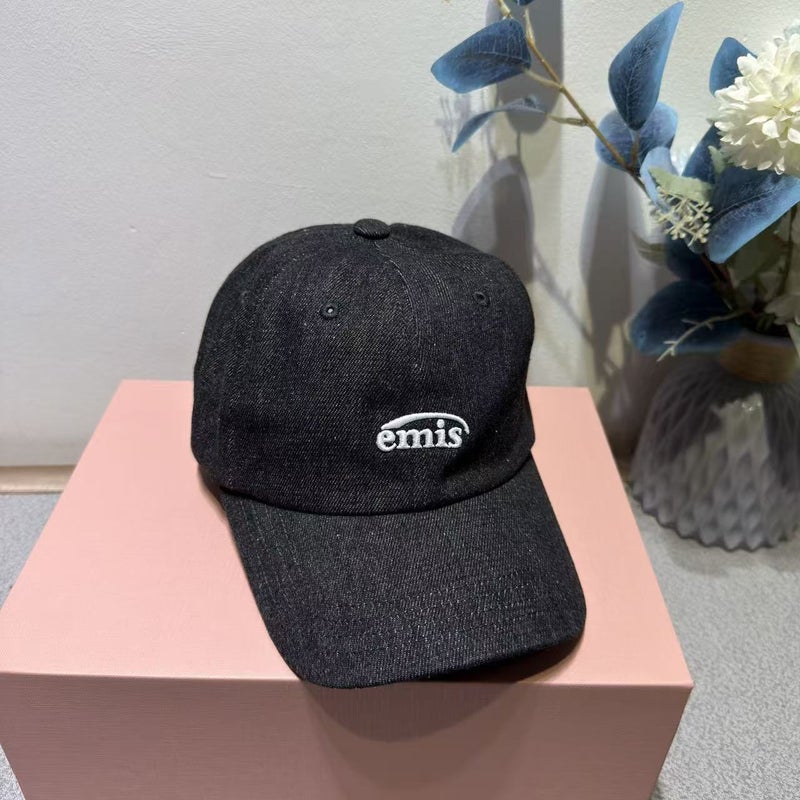 Emis Korean Style Unisex Fashionable Casual Baseball Cap with Letter E - Versatile and  Trendy - Image 1