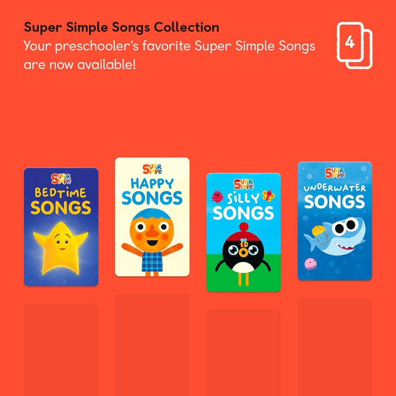 Yoto Super Simple Songs Collection – 4 Kids Musical Cards for Use with Player & Mini All-in-1 Audio Device, Educational Screen-Free Listening with Fun Singalong Music for Playtime Parties Travel - Image 2