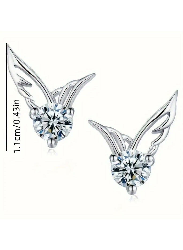 Home Clearance Sale Earrings for Women, Fashionable Cute Alloy Earrings with Synthetic Gemstones, Daily and Gift Occasions, Versatile for All Seasons - Pair - Image 2