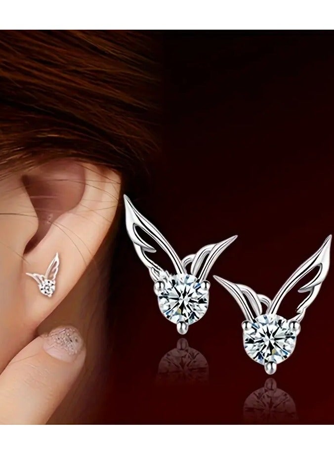 Home Clearance Sale Earrings for Women, Fashionable Cute Alloy Earrings with Synthetic Gemstones, Daily and Gift Occasions, Versatile for All Seasons - Pair - Image 4