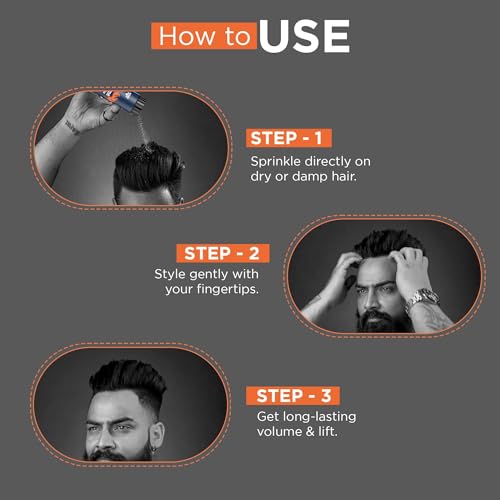 Beardhood Hair Volumizing Powder | 10g | Hair Powder for Men, Hair Wax Powder, Strong Hold, Matte Finish Styling Natural & Zero Toxin Styling Powder for All Types, Vegan, Non-Oily & Greasy Look - Image 4