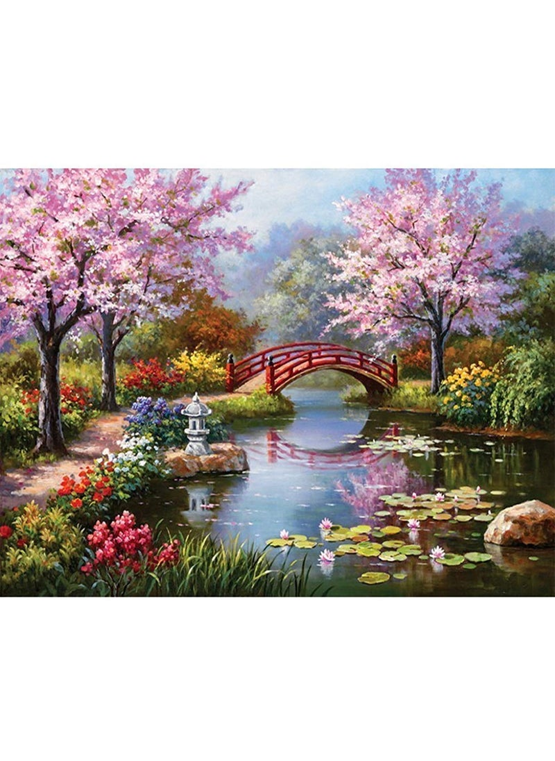 Melgoza Melgoza 5D Diamond Painting Kits for Adults Kids DIY Diamond Painting by Numbers Art Kit Creative Gift for Home Wall Decor Arts Crafts Activity Perfect for Adults and Kids River Bridge 