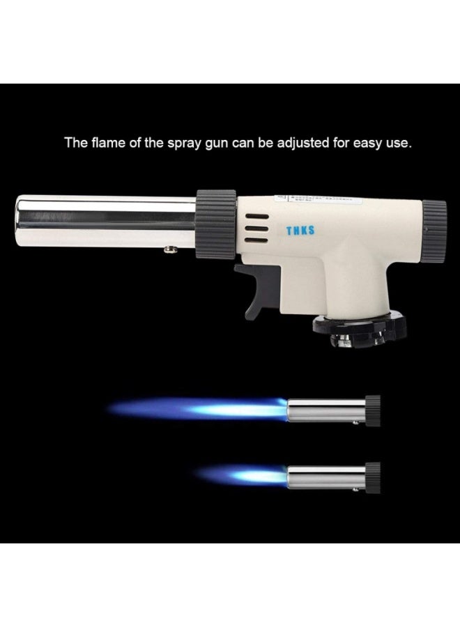 Blow Torch Professional Kitchen Blow Torches Kitchen Cooking Torch Adjustable Flame Gas Torch Ignition Flamethrower Burner Baking, Cooking, Camping and BBQ - Image 3