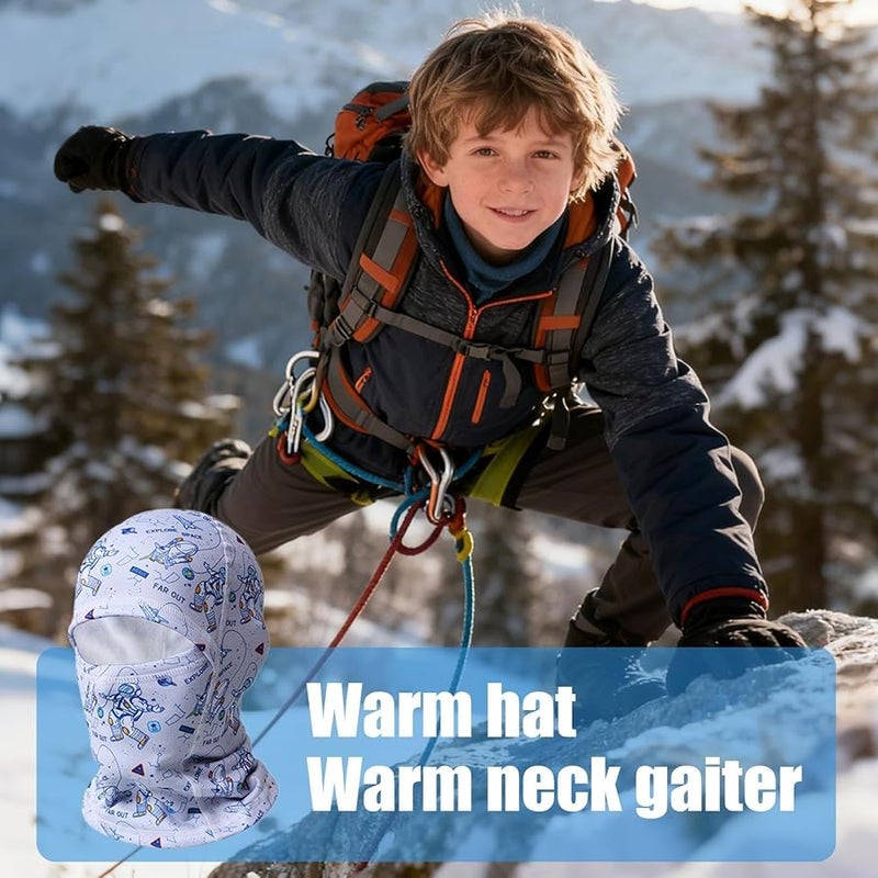 أغطية وجه أطفال رواد الفضاء قناع فم ناعم قابل للتنفس بنمط كرتوني - Image 3