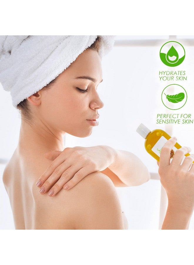 Soapeauty Flax Seed Oil Unrefined Cold Pressed 100% Pure And Natural For Skin Hair And Diy Recipes Source Of Omega3 & Ala 7 Pounds - Image 2