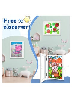 Generic Drawing frame can be filled with 25 x 34cm pictures Suitable for children's painting, children's art project, school, home or office (White)  - Image 4