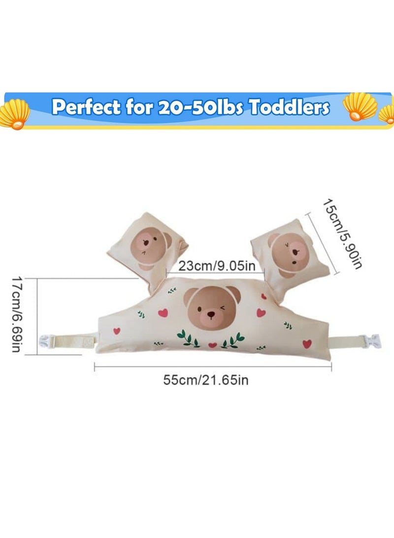 SODANEED Toddler Swim Vest, Water Wings Arm Floaties for 2-8 age, Swim Vest Cute Cartoon Swimming, Swim Arm Bands, Float Sleeves Swimming Armbands for Sea/Pool/Beach - Image 4